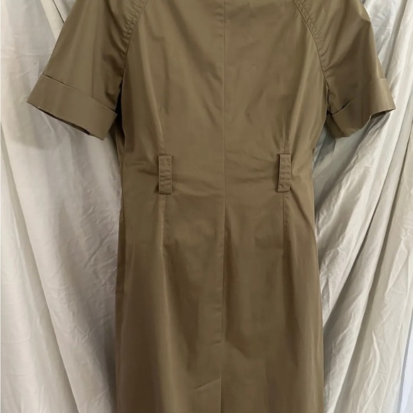 Brooks Brothers Shirtdress Shirt Dress Size 10P Khaki Button Front - Picture 5 of 6
